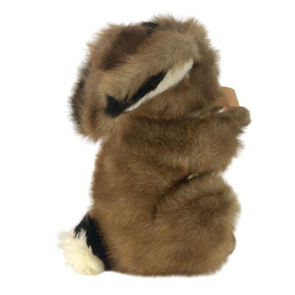 Dakin Brown Real Bunny Sitting Vintage Easter Plush Stuffed Animal Bow 12" - Picture 6 of 15